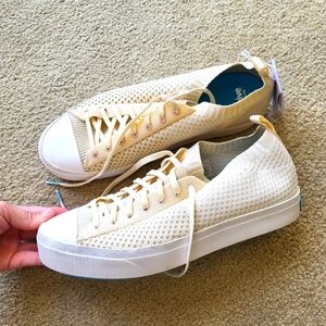Native Cream Sneakers with Breathable Design